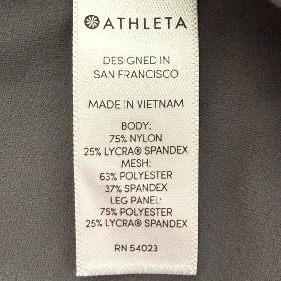 Athleta Women’s Salutation Leggings color block high waist Sz M - Picture 9 of 10